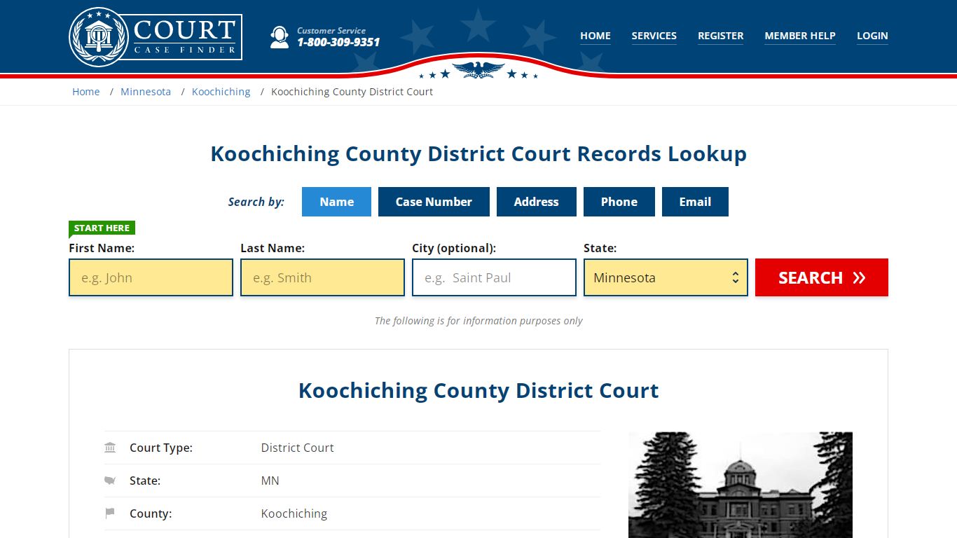 Koochiching County District Court Records Lookup